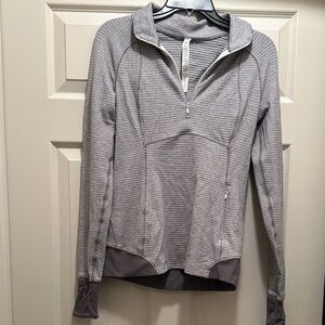 Lululemon Athletica Gray Striped Hoodie